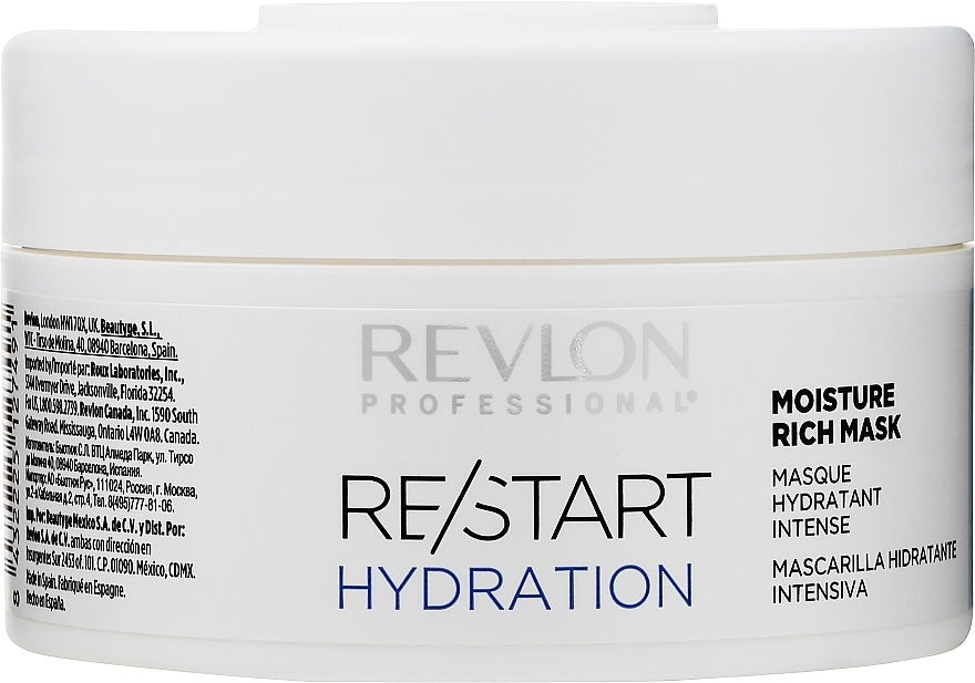 Nawilżająca maska do włosów - Revlon Professional Restart Hydration Moisture Rich Mask — Zdjęcie N3