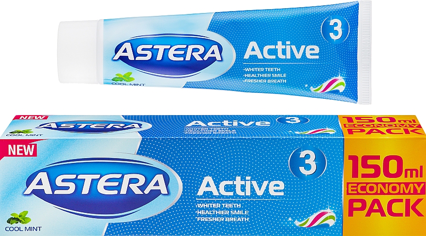 Pasta do zębów o potrójnym działaniu - Astera Active 3 Toothpaste — Zdjęcie N7