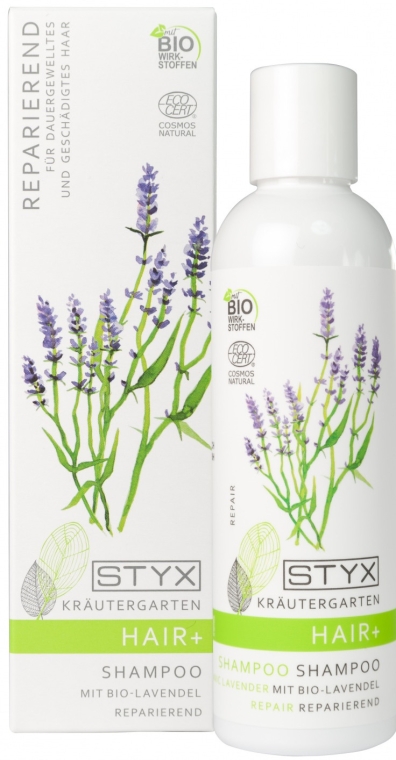 Szampon intensywnie pielęgnujący do włosów zniszczonych z organiczną lawendą - Styx Naturcosmetic Hair+ Shampoo With Organic Lavender — Zdjęcie N1