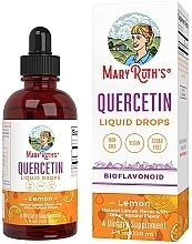 Krople w płynie Kwercetyna, smak cytrynowy - MaryRuth Organics Quercetin Liquid Drops Lemon — Zdjęcie N1