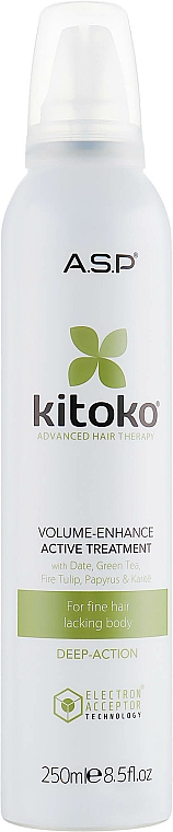 Mus zwiększający objętość włosów - Affinage Salon Professional Kitoko Volume Enhance Active Treatment — Zdjęcie N2