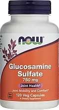 Suplement diety z siarczanem glukozaminy, 750 mg - Now Foods Glucosamine Sulfate 750 mg — Zdjęcie N1