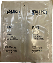 Zestaw - Pura Kosmetica Pure Life Regenerating (shmp/10ml + mask/15ml) — Zdjęcie N1