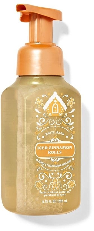 Mydło do rąk - Bath & Body Works White Barn Iced Cinnamon Rolls Gentle & Clean Foaming Hand Soap — Zdjęcie N1