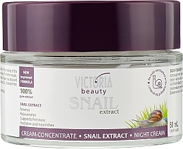 Kup Intensywny krem do twarzy na noc z ekstraktem ze śluzu ślimaka - Victoria Beauty Intensive Night Cream With Snail Extract