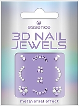 Naklejki na paznokcie, 10 szt. - Essence 3d Nail Jewels Future Reality — Zdjęcie N1