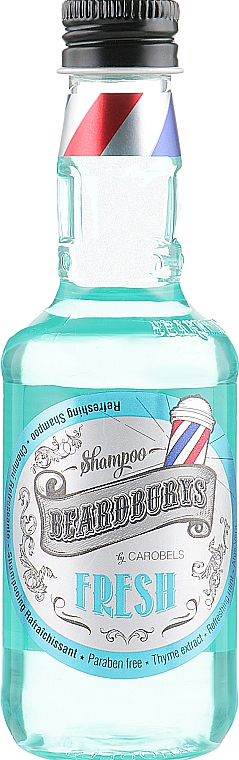 Szampon odświeżający do włosów z wyciągiem z mentolu - Beardburys Fresh Shampoo — Zdjęcie N1