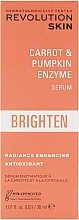 Serum rewitalizujące i rozświetlające - Revolution Skin Brighten Carrot & Pumpkin Enzyme Serum — Zdjęcie N3