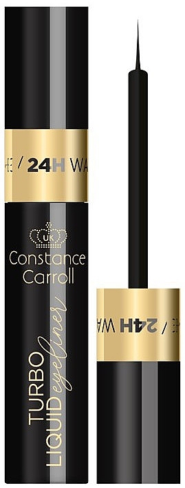 Wodoodporny eyeliner do oczu - Constance Carroll Turbo Liquid Eyeliner Shine 24H Water Reist — Zdjęcie N1