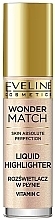 Kup Rozświetlacz w płynie do twarzy - Eveline Cosmetics Wonder Match Liquid Highlighter