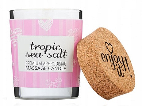 Świeca do masażu z tropikalną solą morską - Magnetifico Enjoy It Premium Aphrodisiac Massage Candle Tropic Sea Salt — Zdjęcie N1