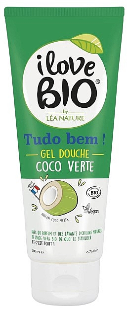 Żel pod prysznic Zielony kokos - I love Bio Green Coconut Shower Gel — Zdjęcie N1