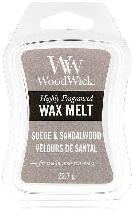 Aromatyczny wosk do kominka - WoodWick Wax Melt Suede & Sandalwood — фото N1