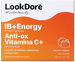 Lekki tonizujący krem-fluid do twarzy - LookDore IB+Enrgy Anti-Ox Vitamin C Gel Cream — Zdjęcie N2