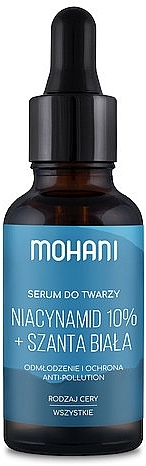 Serum do twarzy z niacynamidem 10% i szantą białą - Mohani — Zdjęcie N1