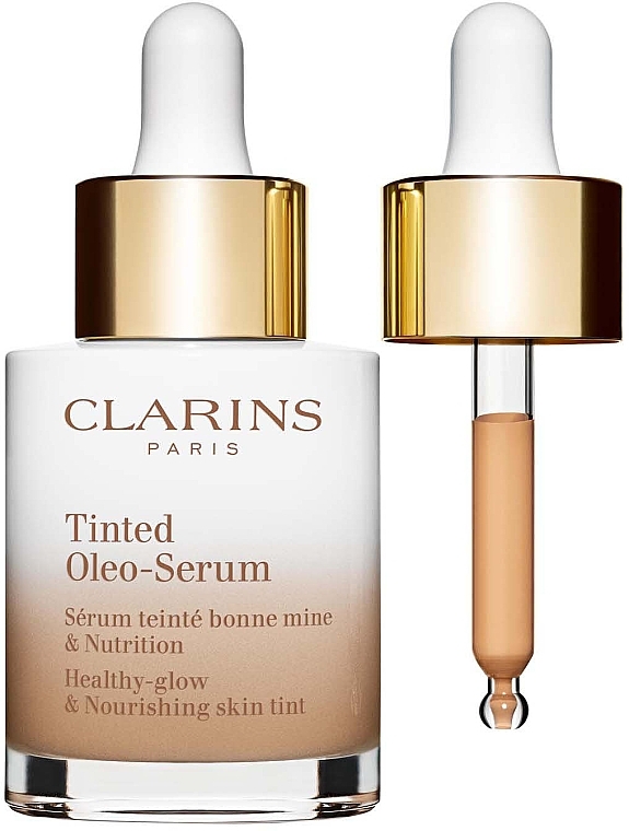 Serum tonujące do twarzy - Clarins Tinted Oleo-Serum Healthy-Glow And Nourishing Skin Tint