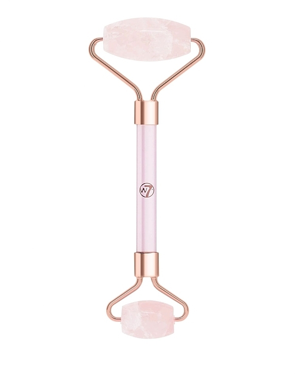 PRZECENA! Kwarcowy wałek do twarzy, różowy - W7 Cosmetics Rose Quartz Face Roller * — Zdjęcie N1