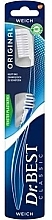 Kup Szczoteczka do zębów miękka, niebieska - Dr. Best Toothbrush Classic High Deep Medium