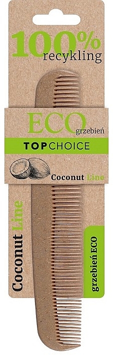 Grzebień ECO Kokos, brązowy, 60595 - Top Choice — Zdjęcie N2