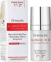 Krem pod oczy Hialuronowe wygładzenie - Dr Irena Eris Clinic Way 1°-2° Anti-Wrinkle Skin Care Around The Eyes — Zdjęcie N2