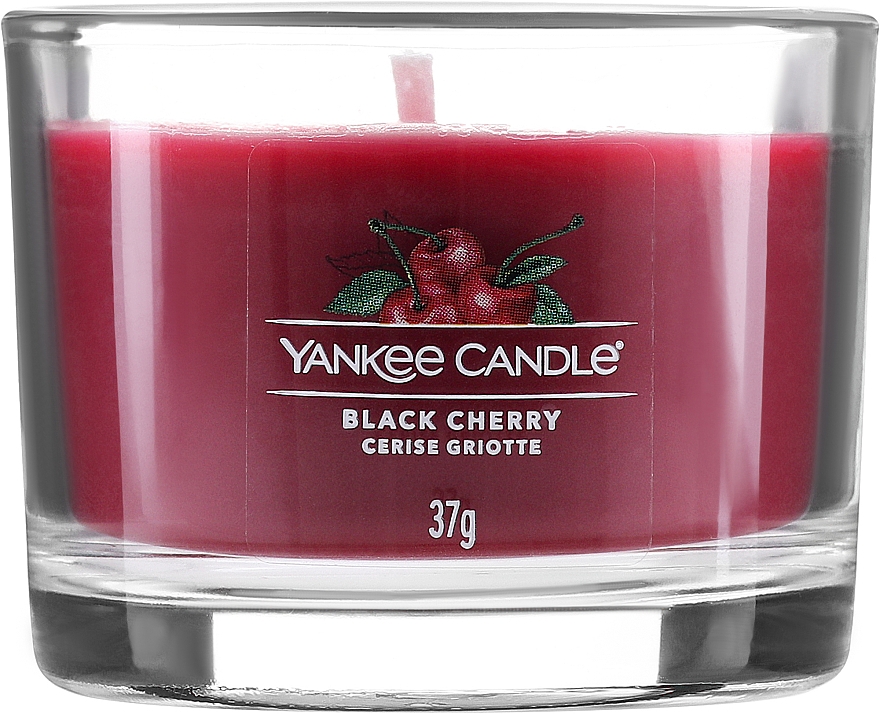 Zestaw świec zapachowych Czarna wiśnia - Yankee Candle Black Cherry (candle/3x37g) — Zdjęcie N2