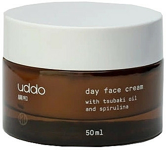 Odżywczy krem do twarzy na dzień z olejem tsubaki i ekstraktem ze spiruliny - Uddo Day Face Cream With Tsubaki Oil And Spirulina — Zdjęcie N1
