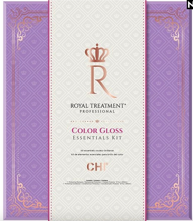 Zestaw - CHI Royal Treatment Color Gloss Essentials Kit (shm/355 ml + cond/355 ml) — Zdjęcie N1