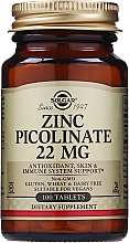 Cynk, 22 mg - Solgar Zinc Picolinate  — Zdjęcie N1