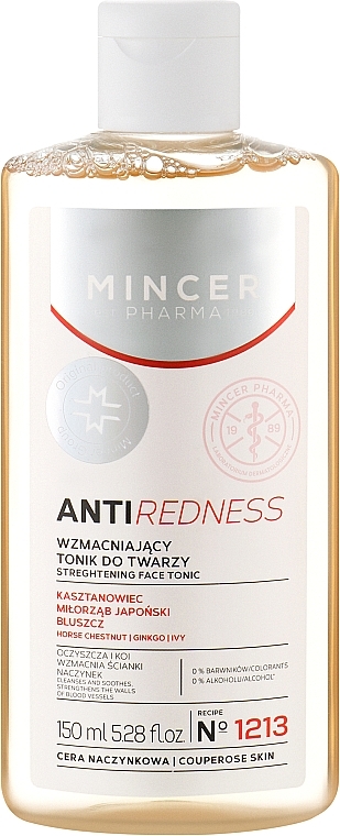 Wzmacniający tonik do twarzy do cery naczynkowej - Mincer Pharma Anti Redness