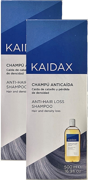 Zestaw - Kaidax Anti-Hair Loss Shampoo (shmp/2x500ml) — Zdjęcie N1