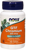 Kup Chrom w tabletkach - Now Foods GTF Chromium 