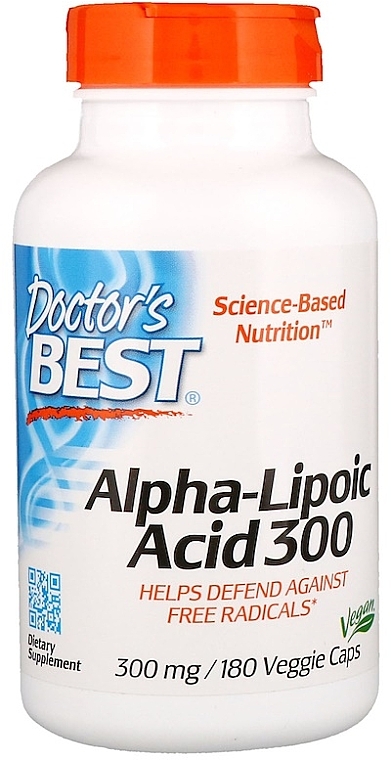 Kwas alfa-liponowy, 300 mg - Doctor's Best Alpha Lipoic Acid — Zdjęcie N1