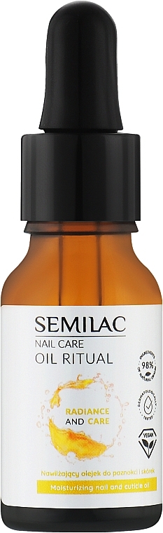 Nawilżający olejek do paznokci i skórek - Semilac Nail Care Oil Ritual — Zdjęcie N1