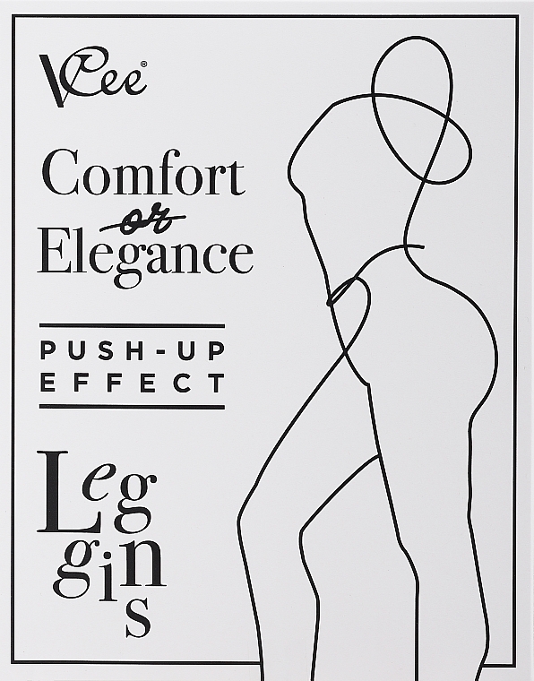Uniwersalne legginsy z efektem push-up - VCee Shaping Leggins With Push-Up Effect — Zdjęcie N3