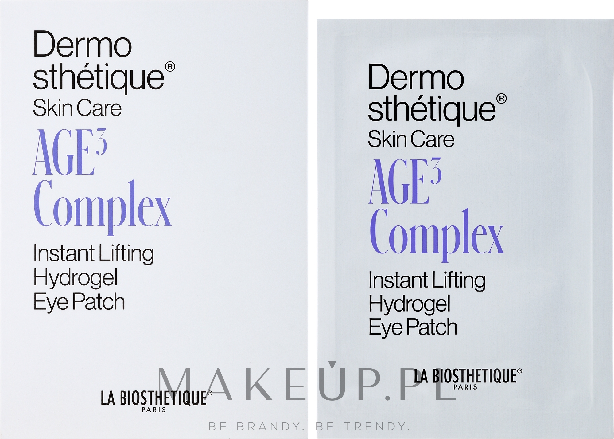 Liftingujące hydrożelowe płatki pod oczy - La Biosthetique Dermosthetique Skin Care Age3 Complex Instant lifting Hydrogel Eye Patch — Zdjęcie 10 szt.