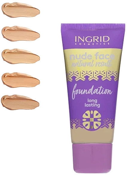 Podkład do twarzy - Ingrid Cosmetics Nude Face Natural Result Foundation — Zdjęcie N1