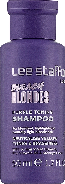Szampon do włosów farbowanych - Lee Stafford Bleach Blondes Purple Toning Shampoo  — Zdjęcie N1