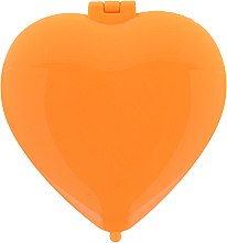 Lusterko kosmetyczne w kształcie serca 85550, pomaranczowe - Top Choice Colours Mirror — Zdjęcie N2