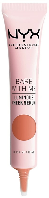Rozświetlający róż-serum do policzków - NYX Professional Makeup Bare With Me Shroombiotic Cheek Serum — Zdjęcie N2