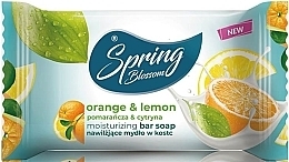 Nawilżające mydło w kostce Pomarańcza i cytryna - Spring Blossom Orange & Lemon Moisturizing Bar Soap — Zdjęcie N1