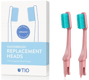 Wymienne końcówki do szczoteczki do zębów, miękkie włosie, różowe - TIO Toothbrush Soft — Zdjęcie N1