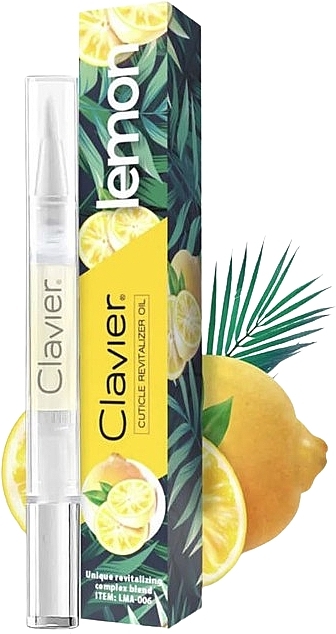 Odbudowujący olejek do skórek w ołówku Lemon - Clavier Lemon Cuticule Revitalizer Oil — Zdjęcie N1