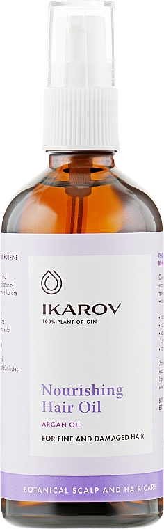 Nawilżający eliksir do włosów - Ikarov Nourishing Hair Oil — Zdjęcie N2