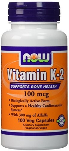 Witamina K-2 na mocne kości - Now Foods Vitamin K-2 100 mcg — Zdjęcie N2