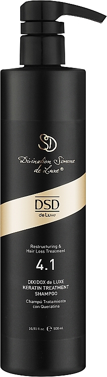 Regenerujący szampon z keratyną De Lux N 4.1 - Simone DSD De Luxe Dixidox DeLuxe Keratin Treatment Shampoo