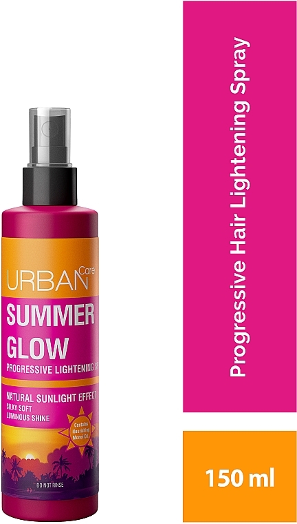 Rozświetlający lakier do włosów - Urban Care Summer Glow Progressive Lightening Spray — Zdjęcie N2