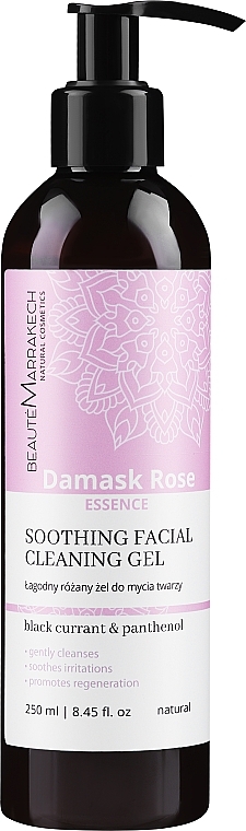 Delikatny żel do mycia twarzy - Beaute Marrakech Damask Rose Soothing Facial Cleaning Gel — Zdjęcie N1
