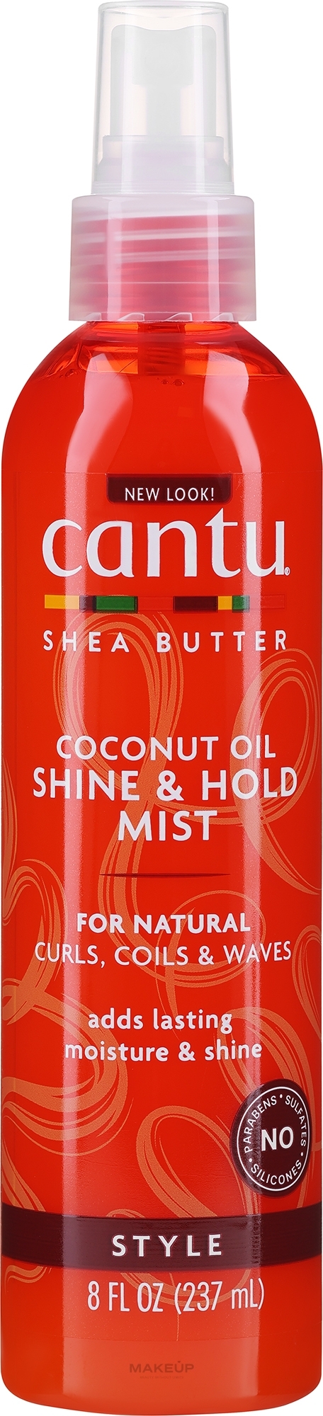 Mleczko bez spłukiwania z olejem kokosowym dla nawilżenia i nabłyszczenia - Cantu Shea Butter Coconut Oil Shine & Hold Mist — Zdjęcie 237 ml