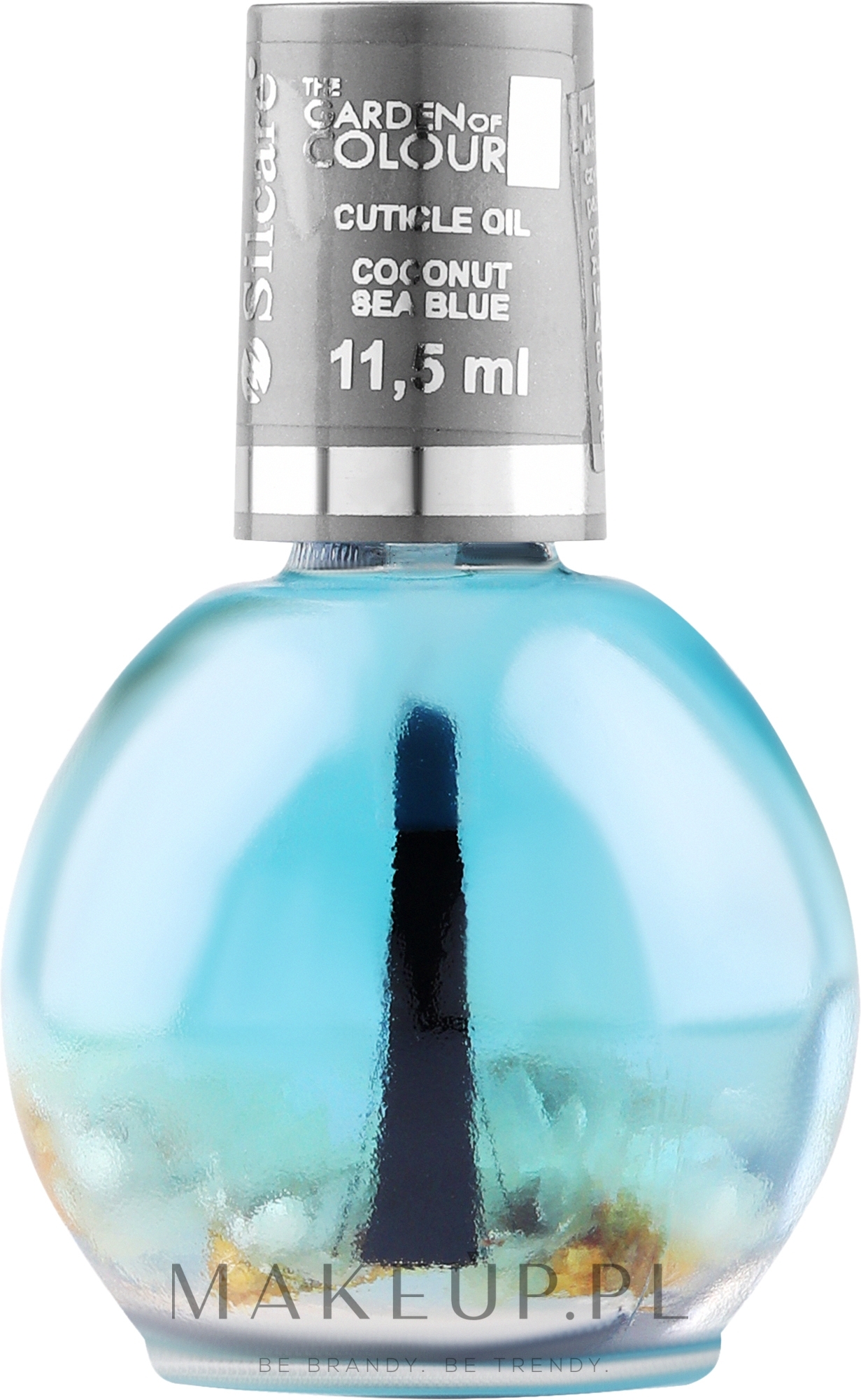 Kwiatowy olejek do paznokci i skórek - Silcare Cuticle Oil Coconut Sea Blue — Zdjęcie 11.5 ml