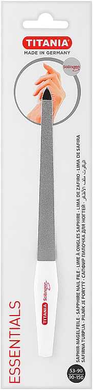 Pilnik do paznokci z szafirową powłoką rozmiar 7 - Titania Soligen Saphire Nail File — Zdjęcie N1